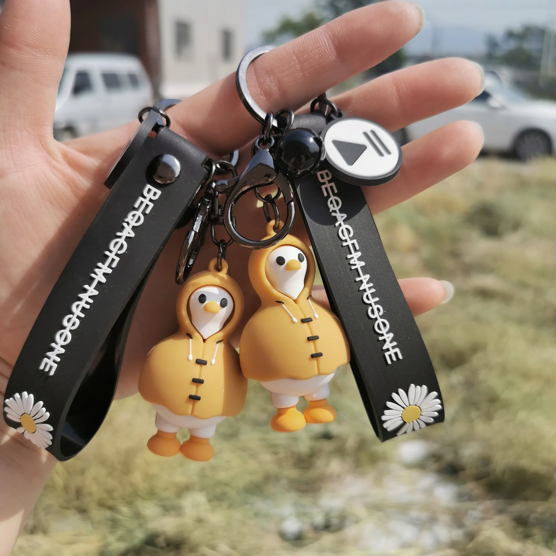 Douyin Creative Raincoat Duck Keychain Cute Refueling Windbreaker Duck Keyring Freebies Promotional Gifts Cartoon Duck Keychains
Douyin Creative Raincoat Duck Keychain Cute Refueling Windbreaker Duck Keyring Freebies Promotional Gifts Cartoon Duck Keychains