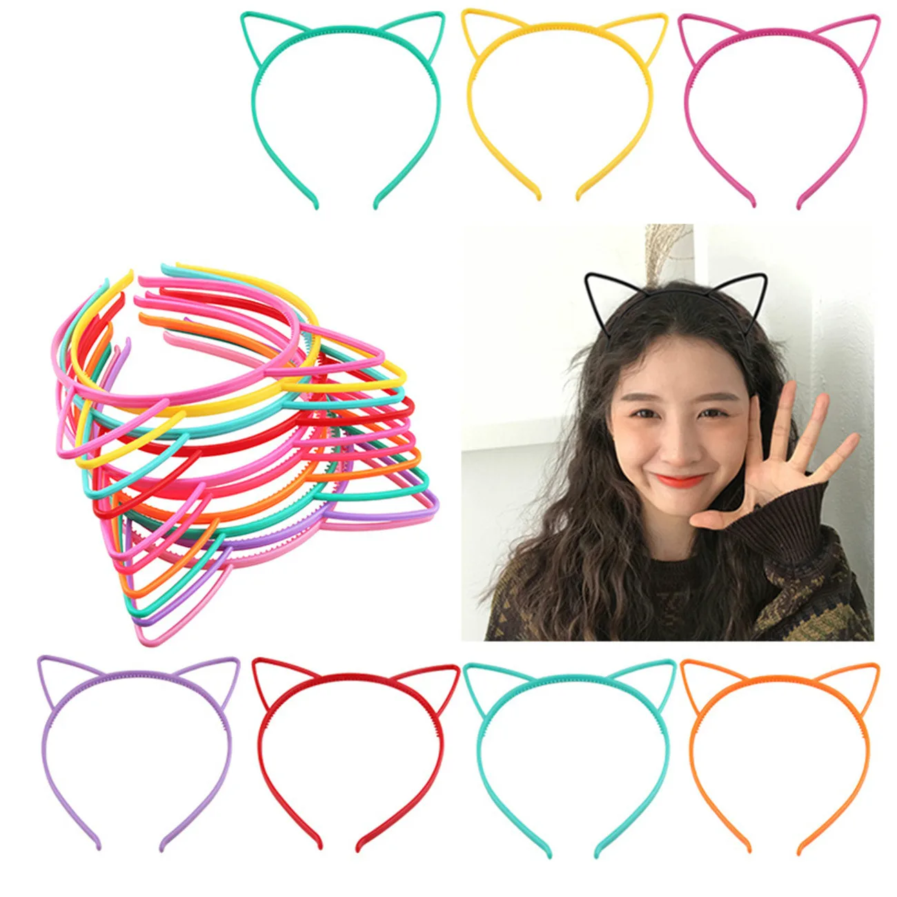 10pcs Best Selling Cat Ears Headband Girl Hair Accessories Hairhand Plastic Party Props Headwear Children's Jewelry
10pcs Best Selling Cat Ears Headband Girl Hair Accessories Hairhand Plastic Party Props Headwear Children's Jewelry