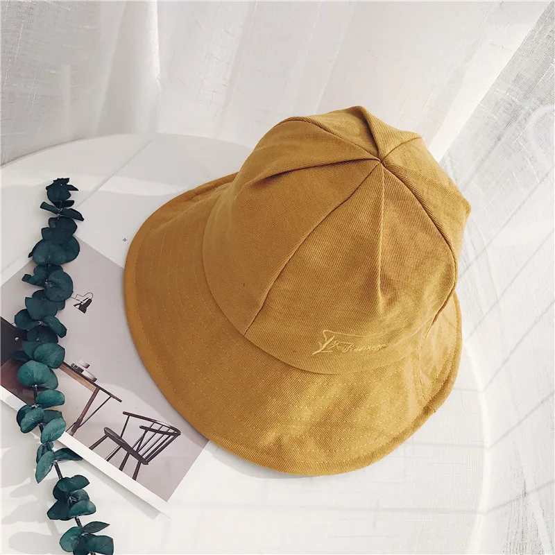 2020 Fisherman Hat Summer Embroidery Pure Color Lovers Casual Bucket Hat Students Style Simple Fashion Sun Cap For Women Men 
2020 Fisherman Hat Summer Embroidery Pure Color Lovers Casual Bucket Hat Students Style Simple Fashion Sun Cap For Women Men
