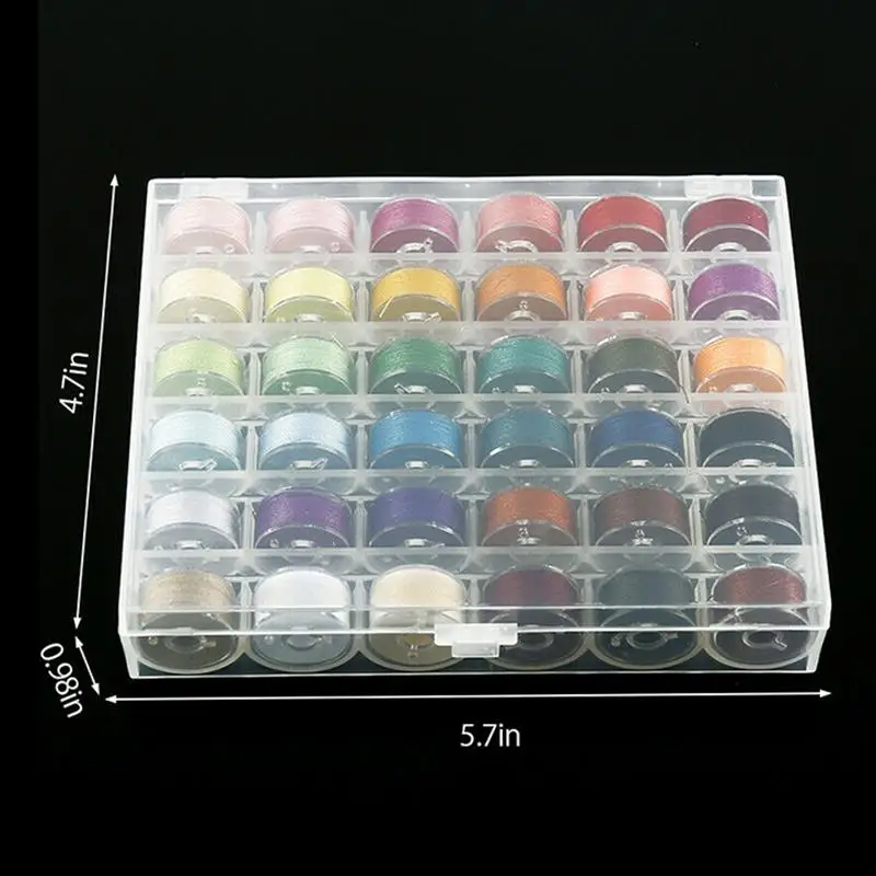 36Pcs Bobbin And 40Meters Sewing Thread With Bobbin Holder Case Sewing Tools For Brother Babylock Janome Kenmore Sewing Machine
36Pcs Bobbin And 40Meters Sewing Thread With Bobbin Holder Case Sewing Tools For Brother Babylock Janome Kenmore Sewing Machine