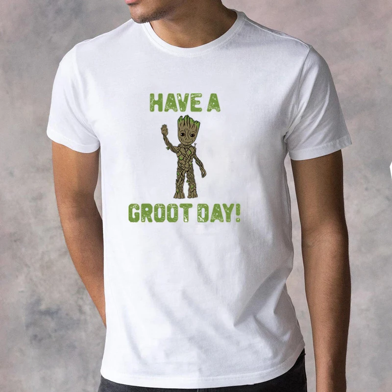 Summer New T Shirt Male Clothing Milky Way Guardian Movie Groot Tops Funny Have A Groot Day Tee Fashion Casual Tops Tees
Summer New T Shirt Male Clothing Milky Way Guardian Movie Groot Tops Funny Have A Groot Day Tee Fashion Casual Tops Tees