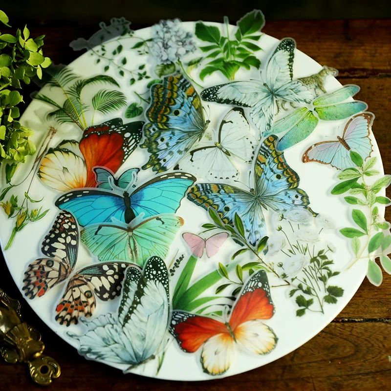 50Pcs Big Butterfly Tropical Plant Atlas Stickers Junk Journal Scrapbooking Craft Diary Album Vintage Stickers Decorative
50Pcs Big Butterfly Tropical Plant Atlas Stickers Junk Journal Scrapbooking Craft Diary Album Vintage Stickers Decorative