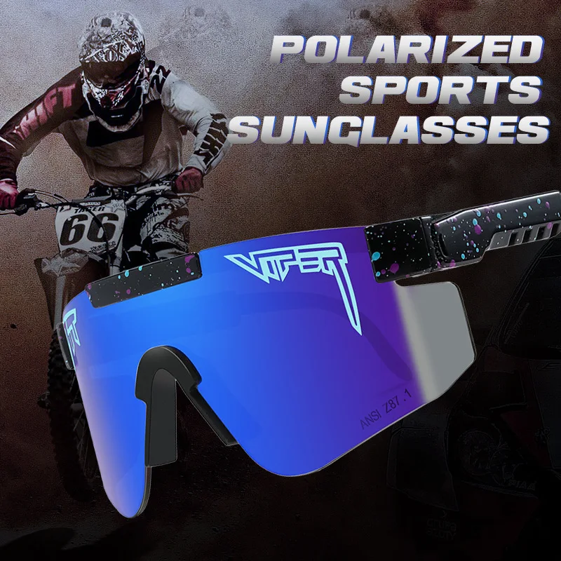 

Original Pit Viper Cycling Glasses Men Polarized Mirrored Bicycle Sunglasses TR90 UV400 Oversized Outdoor Sports Goggles Woman