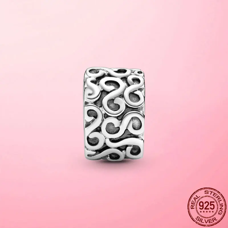 Vintage Stopper Clip 925 Sterling Silver Forever Infinite Infinity Charm Beads Fit Original Bracelet Women Silver Gift DIY 
Vintage Stopper Clip 925 Sterling Silver Forever Infinite Infinity Charm Beads Fit Original Bracelet Women Silver Gift DIY