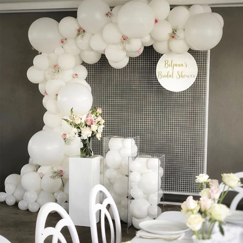 100Pcs White Balloons Latex Party Balloons White Theme воздушные шары Birthday Wedding party Decoration 5/10/12 inch
100Pcs White Balloons Latex Party Balloons White Theme воздушные шары Birthday Wedding party Decoration 5/10/12 inch