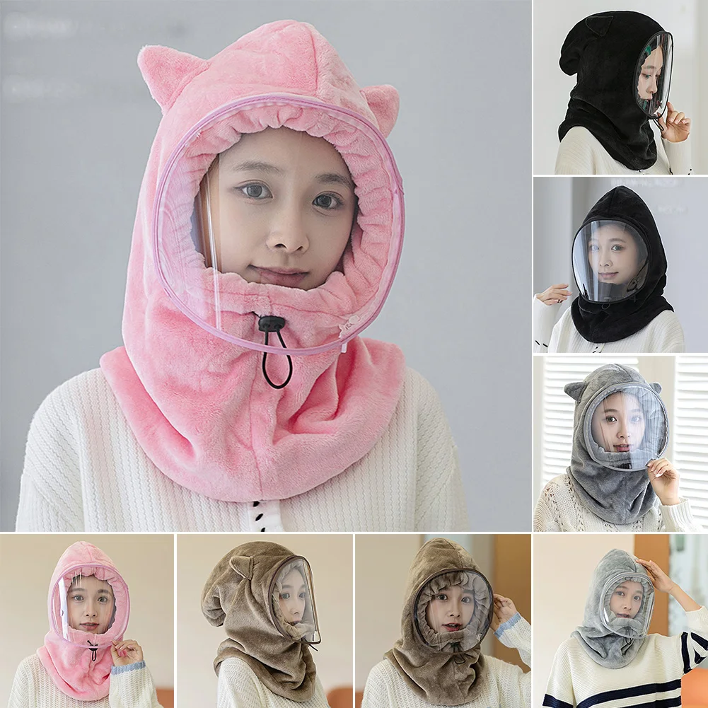 Winter Warm Cap Men Women Thermal Fleece Hat Windproof Balaclava Hooded Neck Gaiter Warmer With Face Shieldcold-proof Ear Cap
Winter Warm Cap Men Women Thermal Fleece Hat Windproof Balaclava Hooded Neck Gaiter Warmer With Face Shieldcold-proof Ear Cap