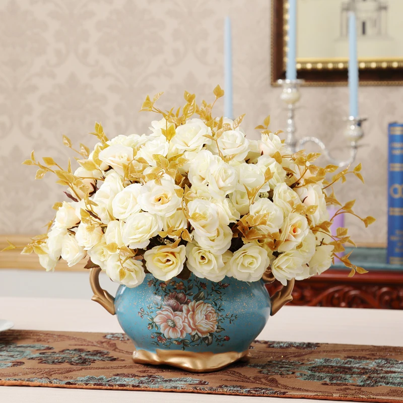 European Ceramic Binoculars Vase+Artificial Flower Set Decoration Home Livingroom Accessories Art Hotel Office Furnishing Crafts
European Ceramic Binoculars Vase+Artificial Flower Set Decoration Home Livingroom Accessories Art Hotel Office Furnishing Crafts