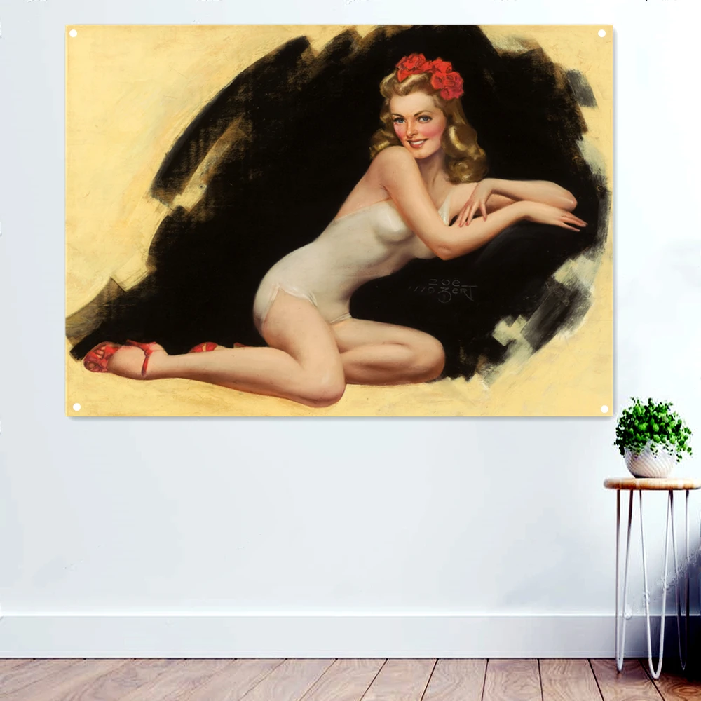 Attractive Sexy Female Poster Wall Art Tapestry Vintage Pin Up Girl Decorative Banner Hanging Paintings Flag Mural Home Decor A1
Attractive Sexy Female Poster Wall Art Tapestry Vintage Pin Up Girl Decorative Banner Hanging Paintings Flag Mural Home Decor A1