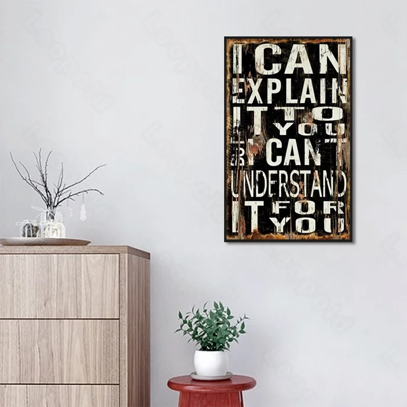 Nostalgia Style Murals Rust Word Sentence Frameles Poster Home Residential Bedroom Decoration Living Room Canvas Painting 
Nostalgia Style Murals Rust Word Sentence Frameles Poster Home Residential Bedroom Decoration Living Room Canvas Painting