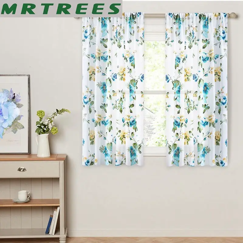 Floral Printed Short Curtains For Kitchen Voile Curtains For Living Room Voile Curtains Window Drapes Customized Fabric Drapes
Floral Printed Short Curtains For Kitchen Voile Curtains For Living Room Voile Curtains Window Drapes Customized Fabric Drapes