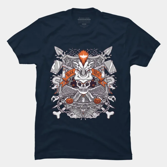 Summer Fashion Printed men's T-shirt 100% Cotton Scary Badge Halloween Unique Creative Short Sleeve Graphics
Summer Fashion Printed men's T-shirt 100% Cotton Scary Badge Halloween Unique Creative Short Sleeve Graphics