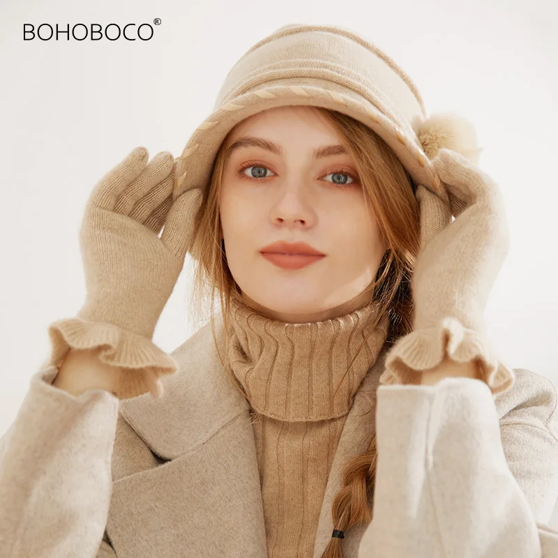 Knitting Cashmere Mittens for Women Femme Ladies Mittens Solid Color Pure Cashmere Gloves Warm Winter Glove 25cm 36g
Knitting Cashmere Mittens for Women Femme Ladies Mittens Solid Color Pure Cashmere Gloves Warm Winter Glove 25cm 36g