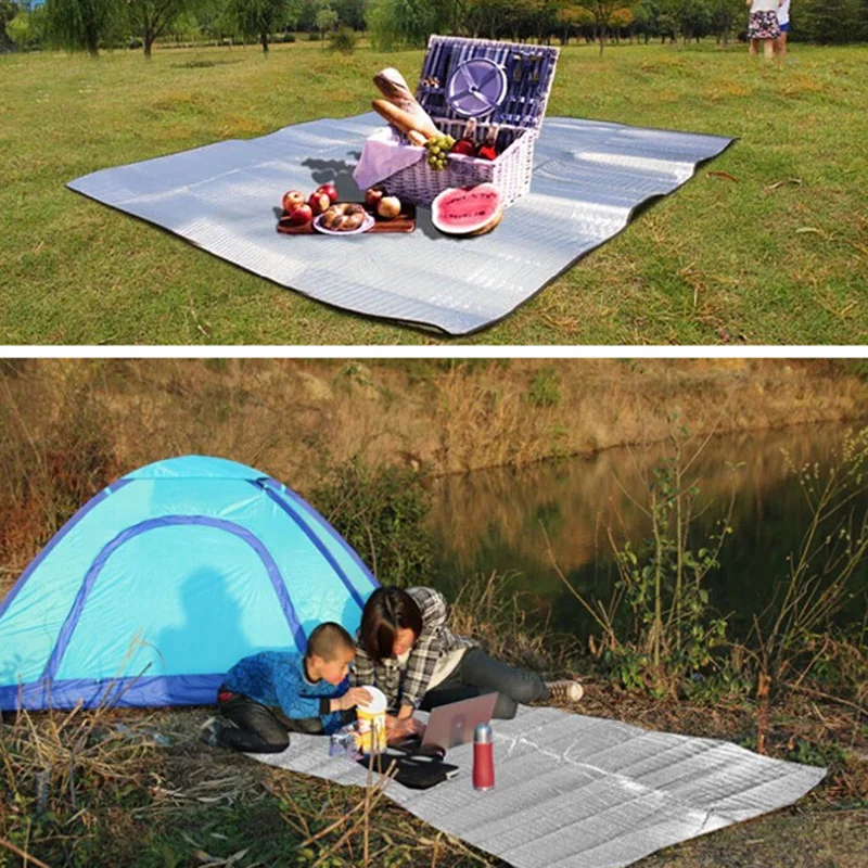 100~200x200cm Waterproof Aluminum Foil EVA Camping Mat Foldable Folding Sleeping Picnic Beach Mattress Outdoor Mat Pad
100~200x200cm Waterproof Aluminum Foil EVA Camping Mat Foldable Folding Sleeping Picnic Beach Mattress Outdoor Mat Pad