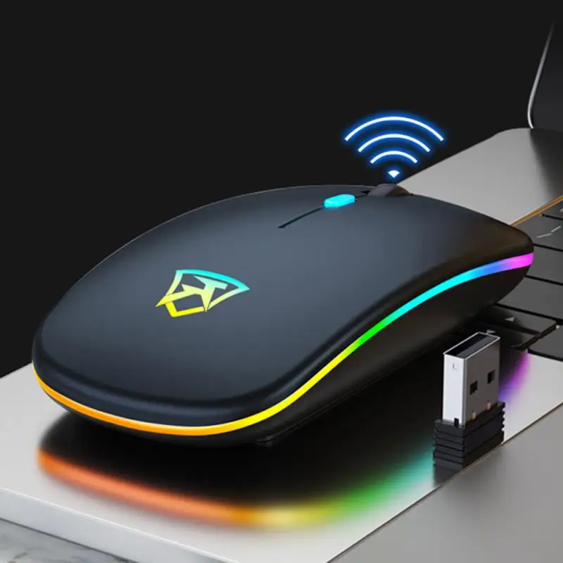 

Wireless Mouse USB Optical Ergonomic Gaming Mouse Silent LED Backlit Mice PC 1600DPI 2.4GHz Computer Mouse For Laptop PC