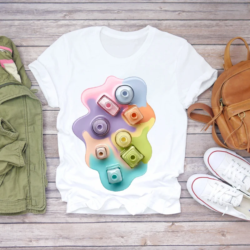 Women 2020 Summer Fingernail Nail Art Make Up 90s Ladies Lady T-shirts Top T Shirt Ladies Womens Graphic Female Tee T-Shirt
Women 2020 Summer Fingernail Nail Art Make Up 90s Ladies Lady T-shirts Top T Shirt Ladies Womens Graphic Female Tee T-Shirt