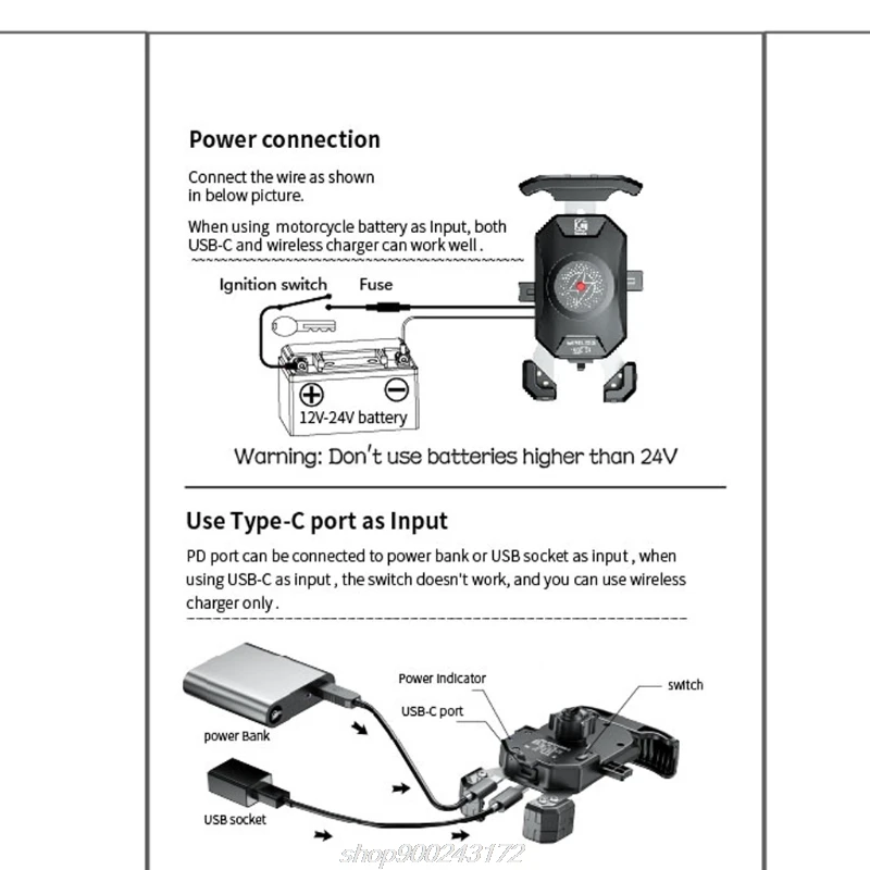Motorbike 3.5-6.5 inch Cellphone 15W Wireless Charger Holder USB C PD Fast Charger Rear-view Mirror Holder Mount J03 21 Dropship
Motorbike 3.5-6.5 inch Cellphone 15W Wireless Charger Holder USB C PD Fast Charger Rear-view Mirror Holder Mount J03 21 Dropship