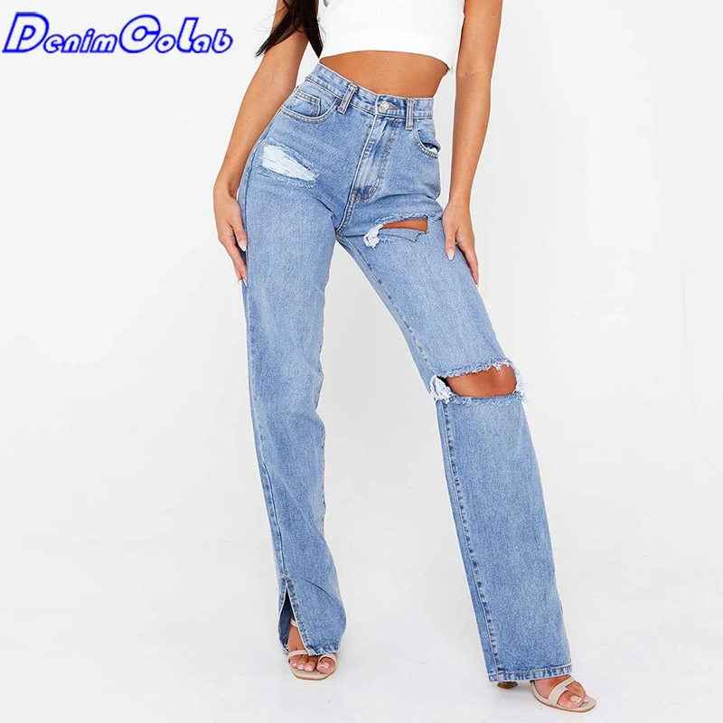 Прямые брюки DenimColab с высокой талией, женские модные джинсы с разрезом на ногах и дырками, потертые джинсовые брюки, женские повседневные джи...
Прямые брюки DenimColab с высокой талией, женские модные джинсы с разрезом на ногах и дырками, потертые джинсовые брюки, женские повседневные джи...