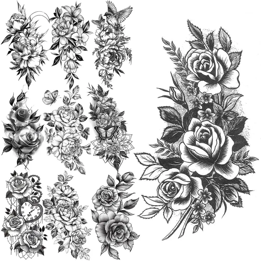 Peony Flower Temporary Tattoos For Women Adults Realistic Hummingbird Butterfly Flora Fake Tattoo Sticker Arm Waist Tatoos Small
Peony Flower Temporary Tattoos For Women Adults Realistic Hummingbird Butterfly Flora Fake Tattoo Sticker Arm Waist Tatoos Small