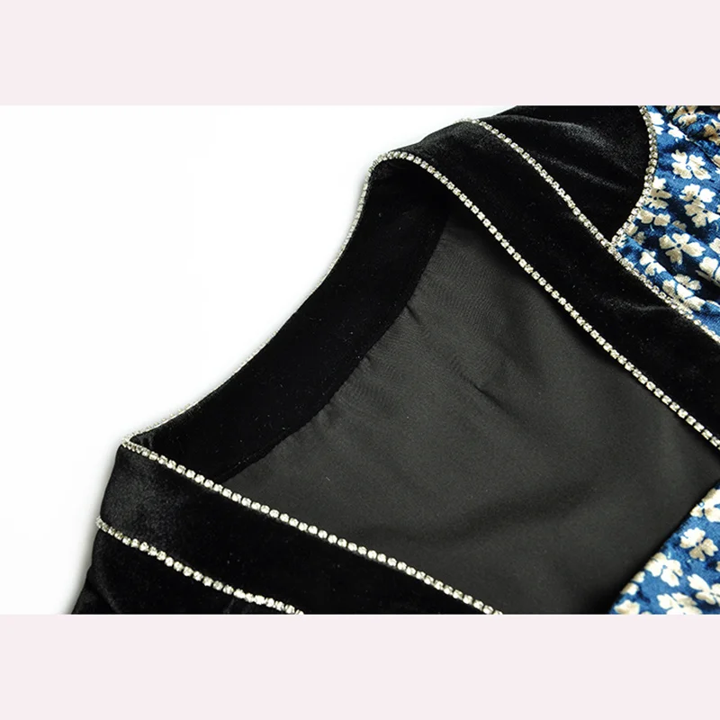 HIGH QUALITY Newest Fashion 2021 Runway Dress Women's Square Collar Long Sleeve Beaded Velvet Printed With Diamonds Dress
HIGH QUALITY Newest Fashion 2021 Runway Dress Women's Square Collar Long Sleeve Beaded Velvet Printed With Diamonds Dress