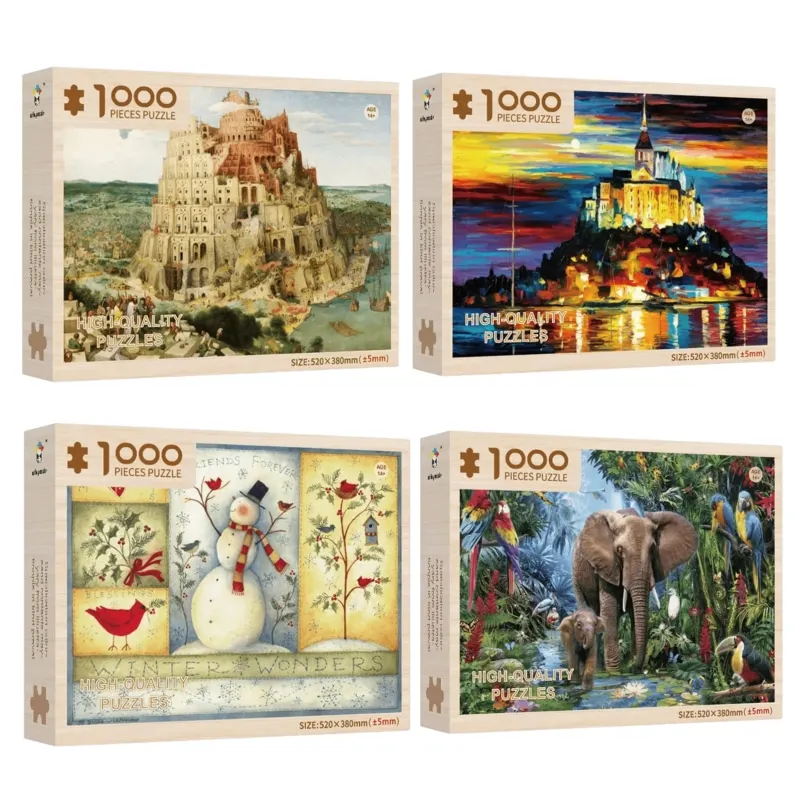 Jigsaw Puzzle 1000 Pieces 3D Wooden Landscape Oil Painting Puzzle Adult Children Birthday Gift Kids Educational Creative Toys
Jigsaw Puzzle 1000 Pieces 3D Wooden Landscape Oil Painting Puzzle Adult Children Birthday Gift Kids Educational Creative Toys
