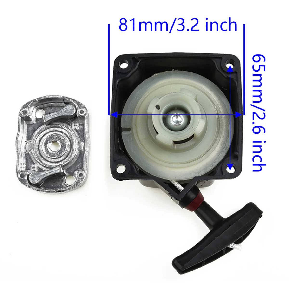 Для двигателя 47cc/49cc Strimmer Pull Starter Recoil Pull Starter для кустореза/Газонокосилки пластик 3,2 "практичный
Для двигателя 47cc/49cc Strimmer Pull Starter Recoil Pull Starter для кустореза/Газонокосилки пластик 3,2 "практичный