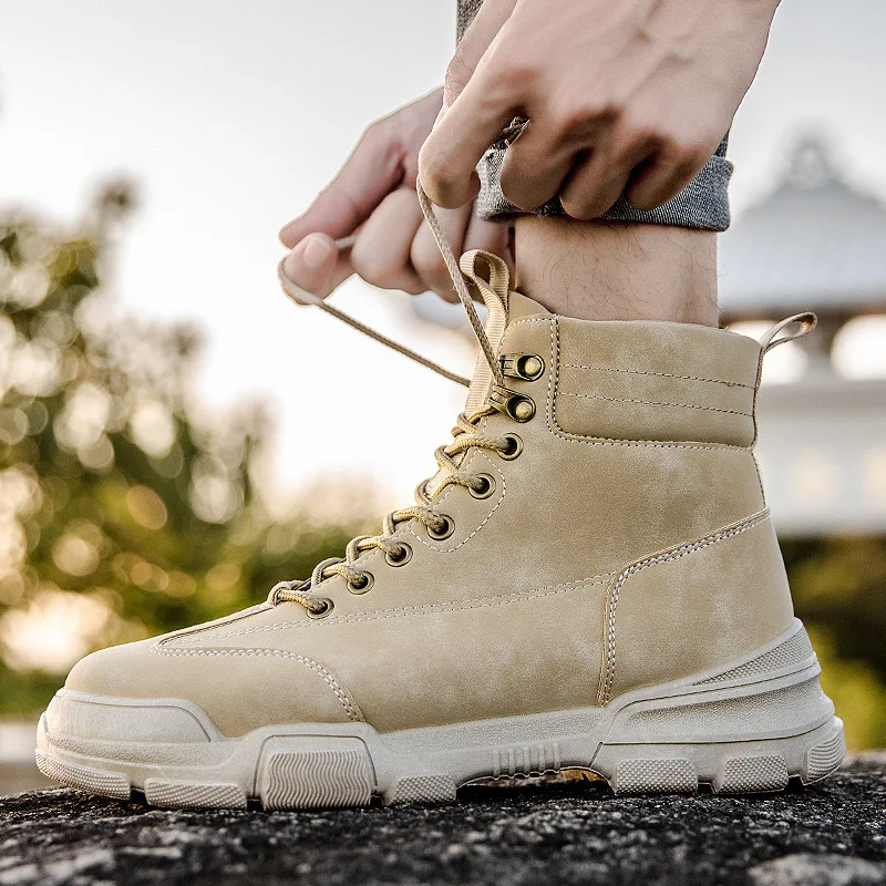 New Spring and Autumn Martin Boots Men Desert Boots Winter Men Motorcycle Boots Lace-Up Non-slip Male Boots Man Work Shoes
New Spring and Autumn Martin Boots Men Desert Boots Winter Men Motorcycle Boots Lace-Up Non-slip Male Boots Man Work Shoes