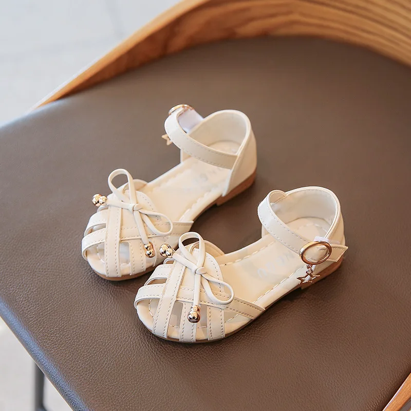Сандалии для девочек Коллекция 2020 года Летняя обувь с закрытым носком Обувь