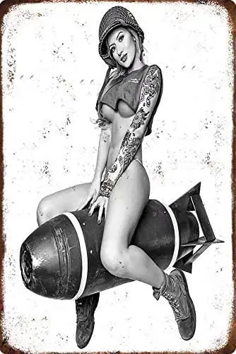 amusFlynnel U.S. Marine Pin Up Girl Vintage Military Sign Metal Plaque Decor Sign Home Man Cave Decor Metal Tin Sign
amusFlynnel U.S. Marine Pin Up Girl Vintage Military Sign Metal Plaque Decor Sign Home Man Cave Decor Metal Tin Sign