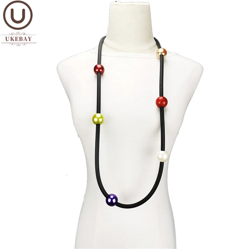 UKEBAY New Big Pearl Accessories Jewelry Women Handmade Necklaces Multicolor Bead Pendant Necklace Sweater Chains Wholesale
UKEBAY New Big Pearl Accessories Jewelry Women Handmade Necklaces Multicolor Bead Pendant Necklace Sweater Chains Wholesale