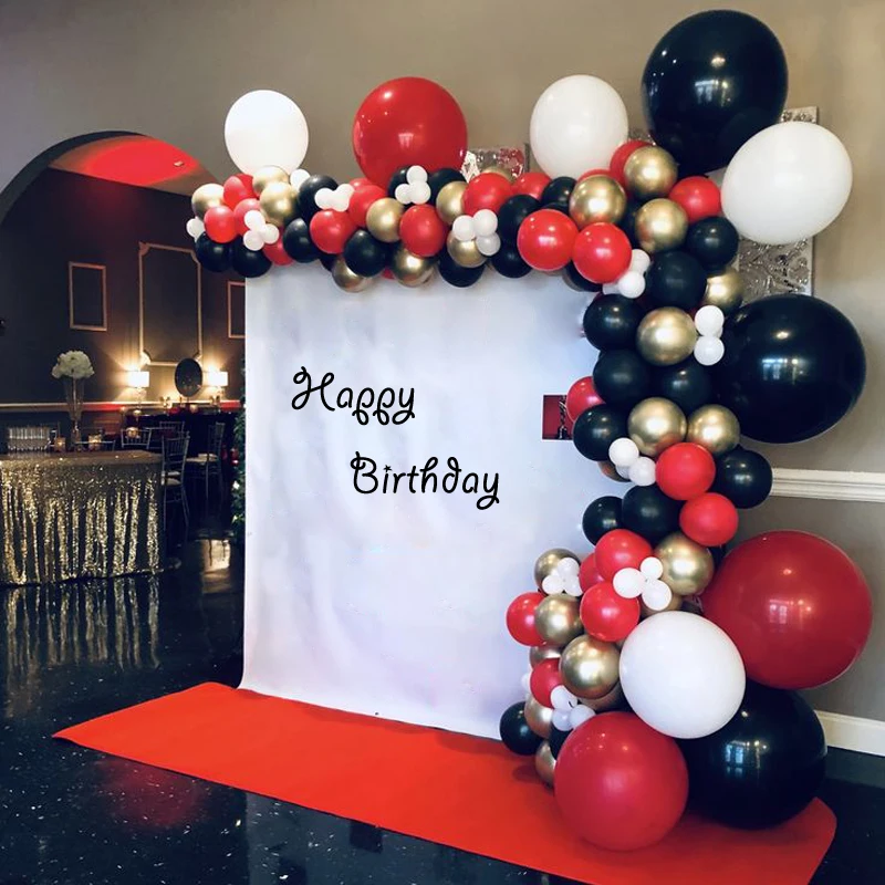 103/206 Pcs Macaron Red Balloon Garland Arch Kit Chrome Gold Balloon Decoration for Birthday Wedding Baby Shower Party
103/206 Pcs Macaron Red Balloon Garland Arch Kit Chrome Gold Balloon Decoration for Birthday Wedding Baby Shower Party