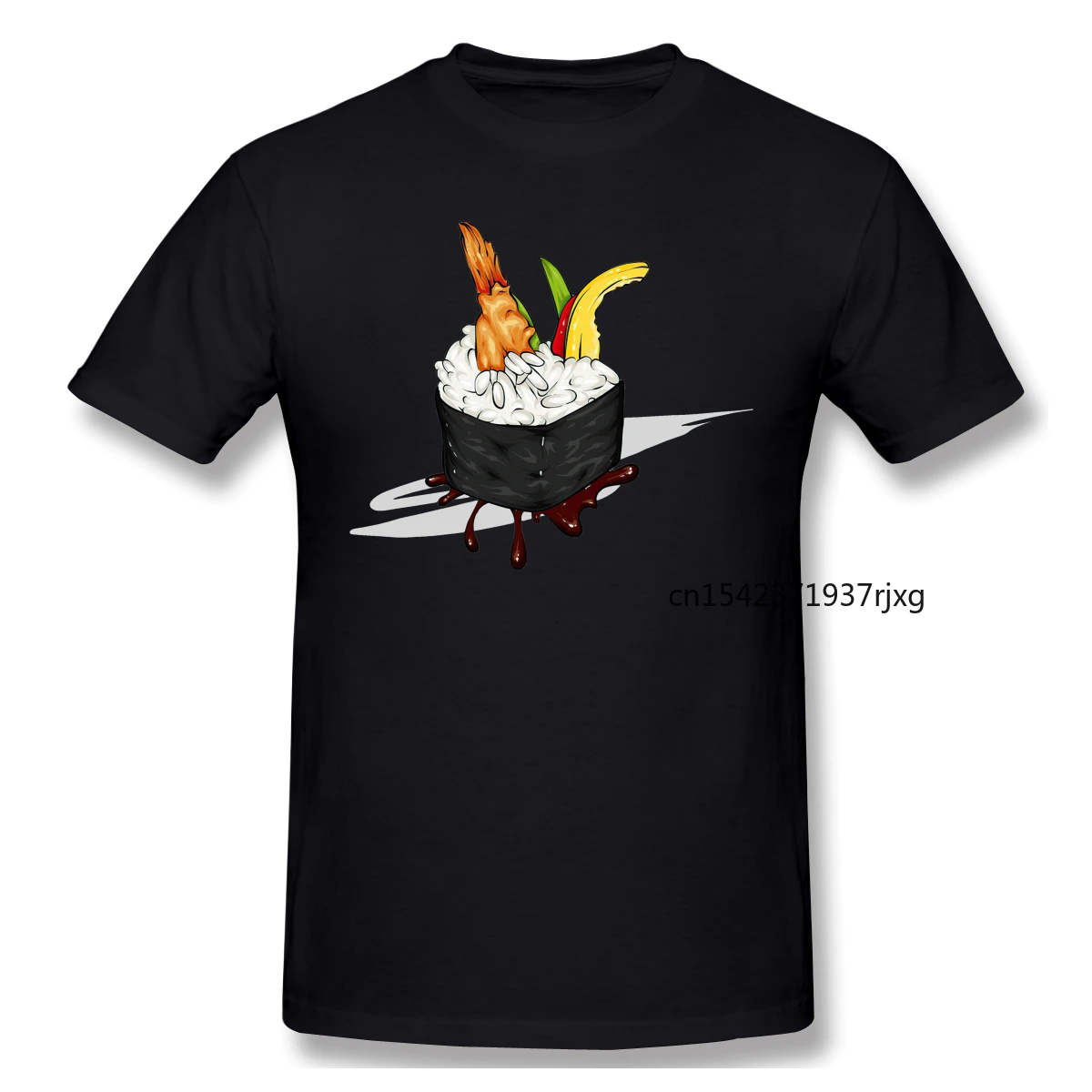 Anime Sushi Pattern Roll with Shrimp and Pepper Graphic T Shirts Gift Cartoon Graphic Cool Short Sleeve T-Shirt Top Harajuku
Anime Sushi Pattern Roll with Shrimp and Pepper Graphic T Shirts Gift Cartoon Graphic Cool Short Sleeve T-Shirt Top Harajuku
