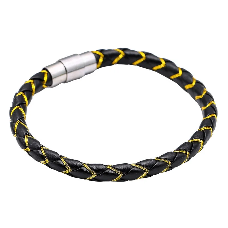 Winding Graphic Accessory Stainless Steel Men's Leather Bracelet For Women Different Color Combination Bracelets 2021 Gift
Winding Graphic Accessory Stainless Steel Men's Leather Bracelet For Women Different Color Combination Bracelets 2021 Gift