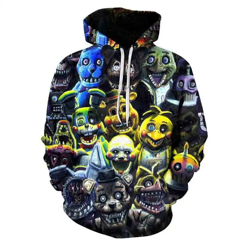 

2021 3D printing adult high quality game top long sleeve Hoodie men's and women's street leisure sports jacket