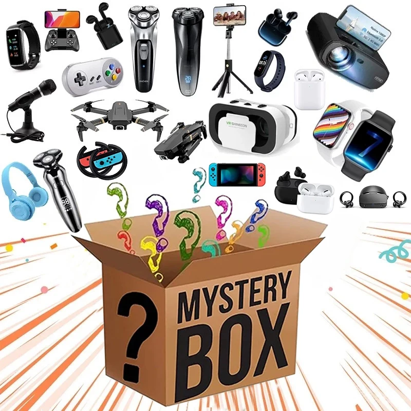 2022new Lucky Mystery Box Blind Box 100% Surprise High-quality Electronics Christmas Gift Novelty Random Item Mystery Box
2022new Lucky Mystery Box Blind Box 100% Surprise High-quality Electronics Christmas Gift Novelty Random Item Mystery Box