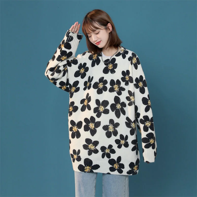 Knitted Pullover Men's Loose Trend Round Neck Sweater Oversize Long-sleeved Tops Casual Printed Male Clothes Autumn Winter
Knitted Pullover Men's Loose Trend Round Neck Sweater Oversize Long-sleeved Tops Casual Printed Male Clothes Autumn Winter