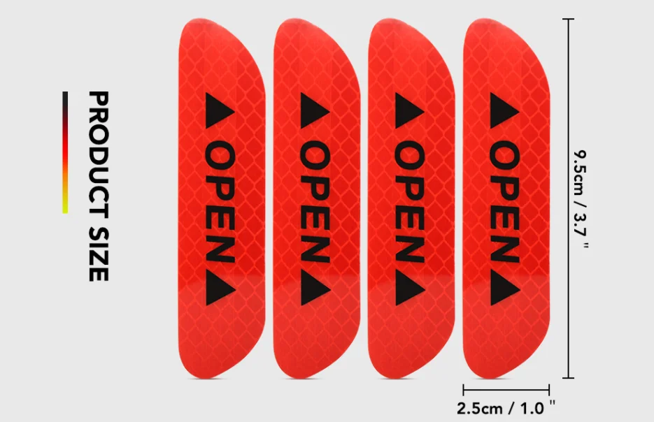 Car Open Reflective Tape Warning Mark sticker for Nissan X-Trail Juke Qashqai Micra Pulsar 2014 2015 2016 2017 2018 2019
Car Open Reflective Tape Warning Mark sticker for Nissan X-Trail Juke Qashqai Micra Pulsar 2014 2015 2016 2017 2018 2019
