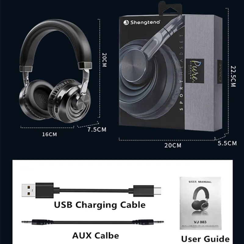 Wireless Headphones Bluetooth 5.0 Headset with Mic Over Ear Sports Running Earphone Support SD card for Phone Pc Lattop Mp3 TV
Wireless Headphones Bluetooth 5.0 Headset with Mic Over Ear Sports Running Earphone Support SD card for Phone Pc Lattop Mp3 TV