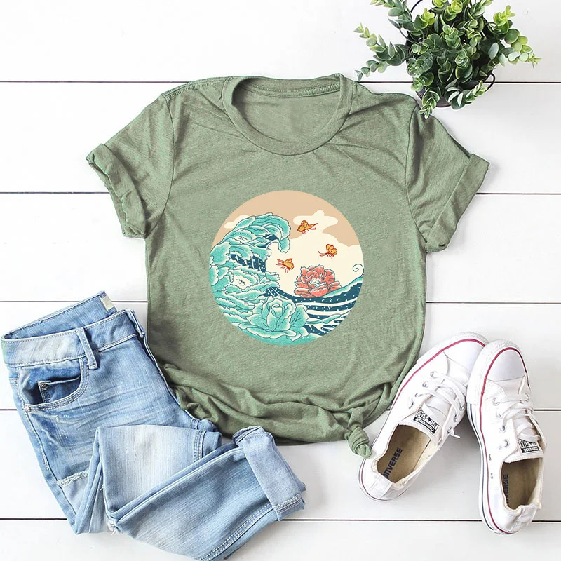 Women's T Shirt Creative Sea Women T-shirt Graphic Basic Tees Funny Floral Print Cotton Tshirt Summer Harajuku Tops
Women's T Shirt Creative Sea Women T-shirt Graphic Basic Tees Funny Floral Print Cotton Tshirt Summer Harajuku Tops