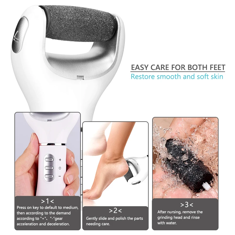 Electric Foot File Pedicure Tools Feet Hard Dead Skin RemovalUSB Rechargeable Sawing File For Feet Dead Skin Callus Peel Remover
Electric Foot File Pedicure Tools Feet Hard Dead Skin RemovalUSB Rechargeable Sawing File For Feet Dead Skin Callus Peel Remover