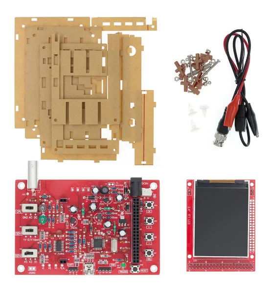 DSO138 2 4 "TFT карманный цифровой осциллограф Набор DIY частей ручной акриловый чехол