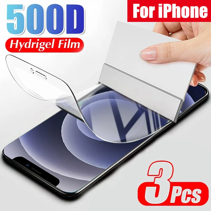Hydrogel Film Full Cover For IPhone 12 mini 11 Pro XR X XS Max Screen Protector For IPhone 8 7 6 6s Plus Protector Film No Glass 
Hydrogel Film Full Cover For IPhone 12 mini 11 Pro XR X XS Max Screen Protector For IPhone 8 7 6 6s Plus Protector Film No Glass