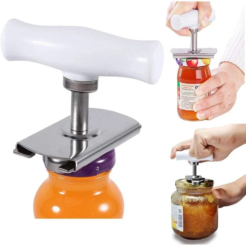Kitchen Can Opener Adjustable Jar Openers Manual Spiral Seal Lid Remover Twist Off Screw Free Bottle Opener Keychain Included
Kitchen Can Opener Adjustable Jar Openers Manual Spiral Seal Lid Remover Twist Off Screw Free Bottle Opener Keychain Included