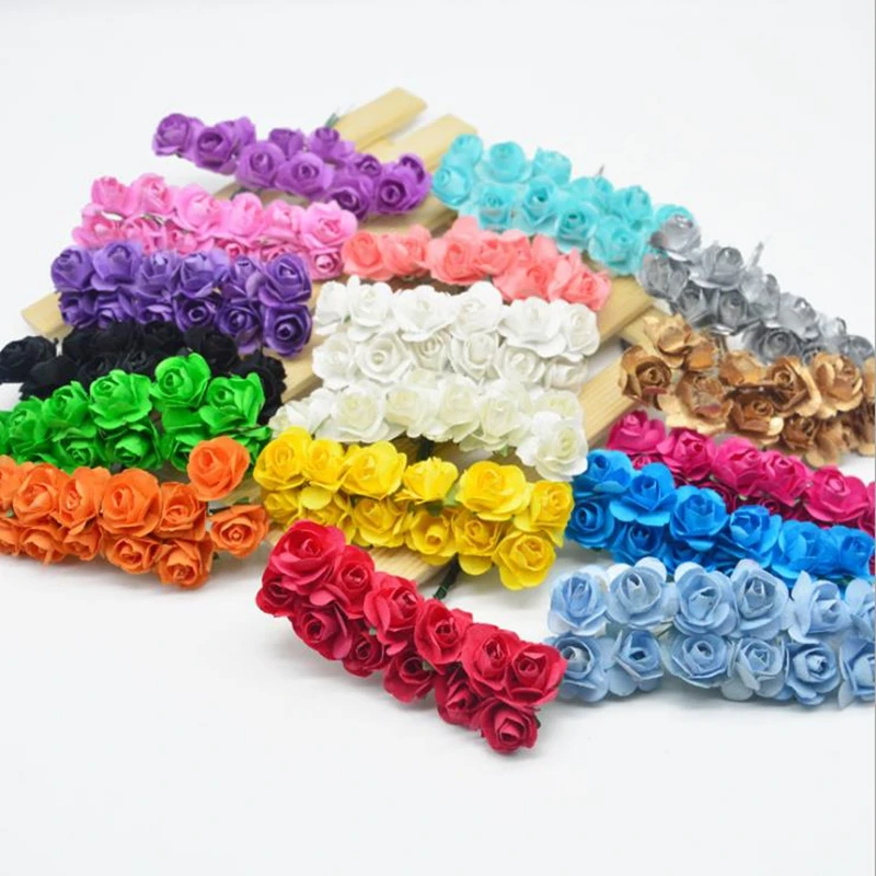 12pcs 2cm Mini Paper Rose Artificial Flowers Bouquet for Wedding Party Decoration Scrapbooking DIY Crafts Small Fake Flowers
12pcs 2cm Mini Paper Rose Artificial Flowers Bouquet for Wedding Party Decoration Scrapbooking DIY Crafts Small Fake Flowers