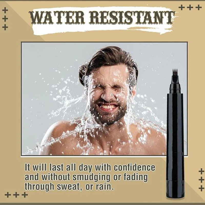 Beard Filling Pen Kit for Patchy Areas 4-tip Mustache Drawing Pen & Brush Waterproof & Sweat Proof Black / Dark Brown @ME
Beard Filling Pen Kit for Patchy Areas 4-tip Mustache Drawing Pen & Brush Waterproof & Sweat Proof Black / Dark Brown @ME