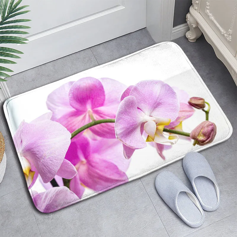 Flowers Orchid Doormat Floor/Bath/Kitchen/Beach Mat Flannel Sponge Fabric 3D Printed Shaggy Custom Decoration For Bedroom
Flowers Orchid Doormat Floor/Bath/Kitchen/Beach Mat Flannel Sponge Fabric 3D Printed Shaggy Custom Decoration For Bedroom
