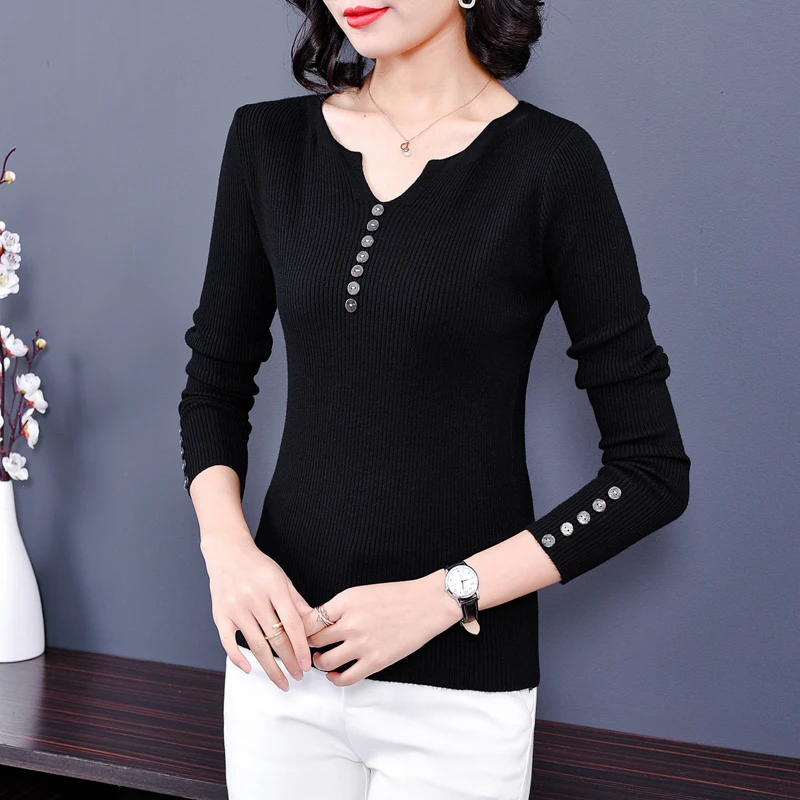 Harteen 2021 Spring Autumn New All Match v-Neck Modal Knit Sweater Slim Pullover Sweater Fashionable Long Sleeve Women Clothing
Harteen 2021 Spring Autumn New All Match v-Neck Modal Knit Sweater Slim Pullover Sweater Fashionable Long Sleeve Women Clothing