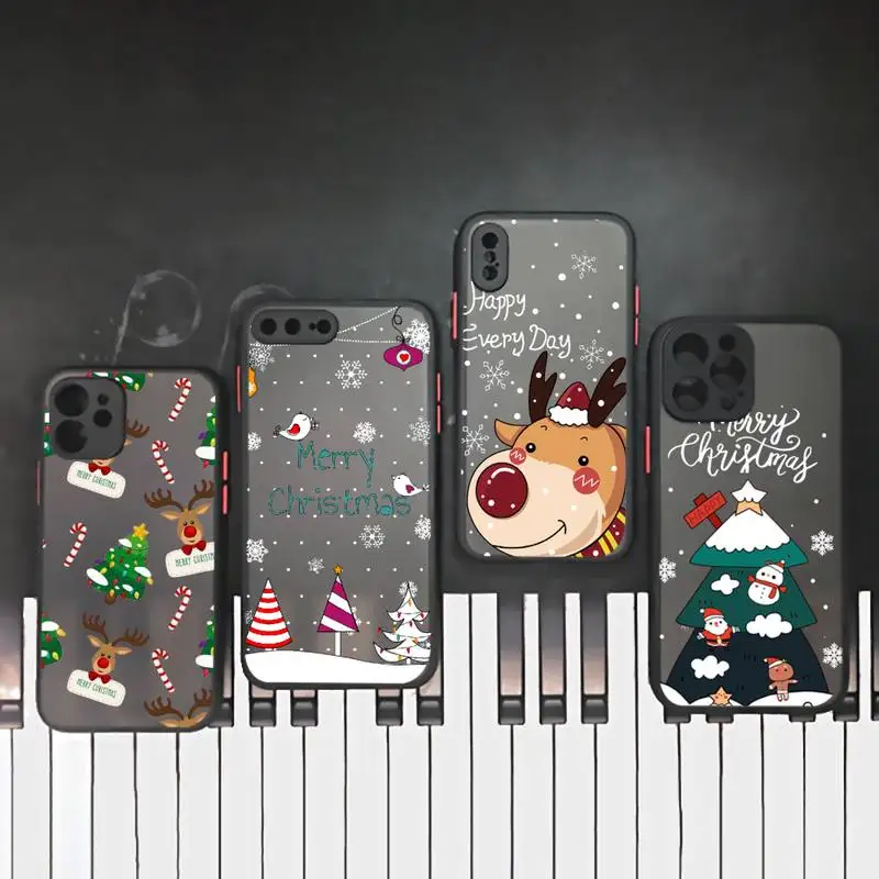 Cartoon Christmas Santa Claus Elk Phone Case matte transparent For iphone 7 8 11 12 plus mini x xs xr pro max cover
Cartoon Christmas Santa Claus Elk Phone Case matte transparent For iphone 7 8 11 12 plus mini x xs xr pro max cover