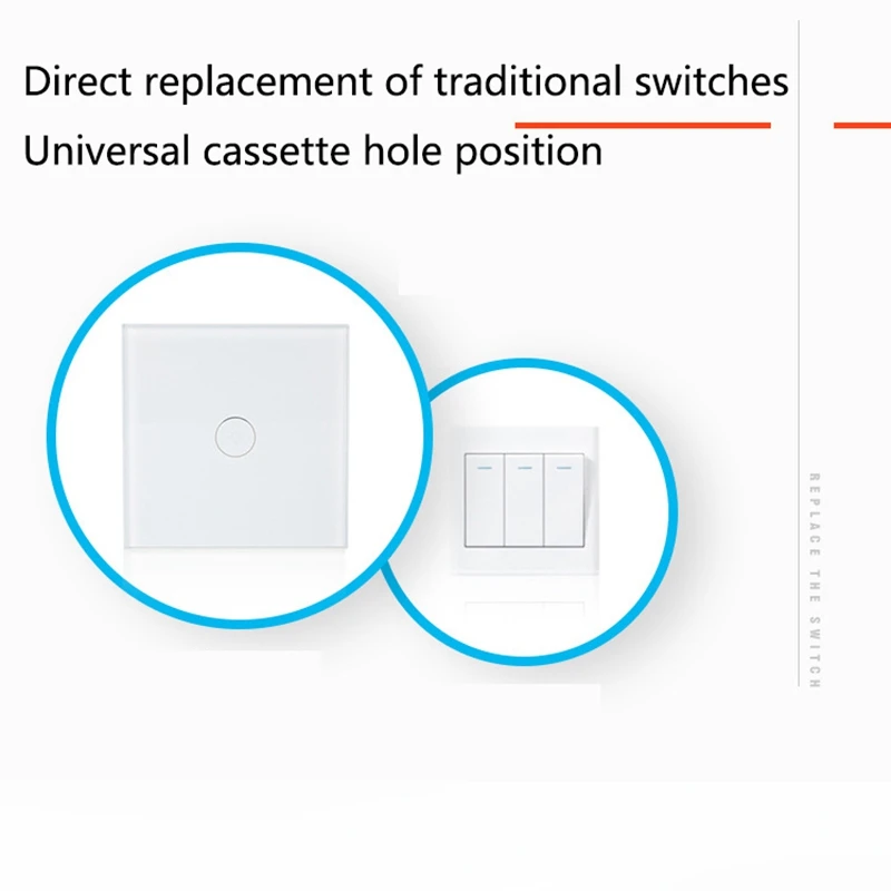Switch Smart Home Voice Control APP Remote Control ligent Home Wall Press Switch EU Plug 
Switch Smart Home Voice Control APP Remote Control ligent Home Wall Press Switch EU Plug