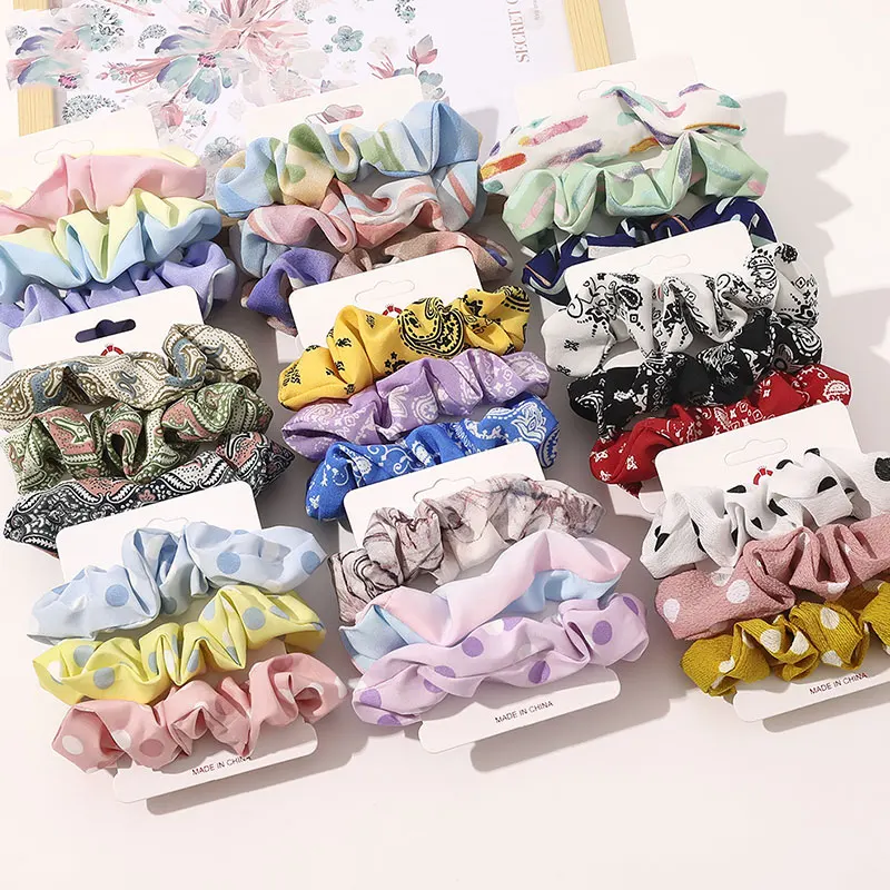 3pcs/Set Vintage Scrunchie Solid Color Scrunchies Elastic Hair Bands Fashion Headband Ponytail Ties Rope Hair Accessories
3pcs/Set Vintage Scrunchie Solid Color Scrunchies Elastic Hair Bands Fashion Headband Ponytail Ties Rope Hair Accessories