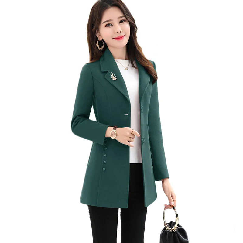 New Autumn Winter Woolen Coat Plus Size Women's Long Wool Coat Single-breasted Casual Trench Coat Abrigo De Lana Para Mujer 4XL
New Autumn Winter Woolen Coat Plus Size Women's Long Wool Coat Single-breasted Casual Trench Coat Abrigo De Lana Para Mujer 4XL